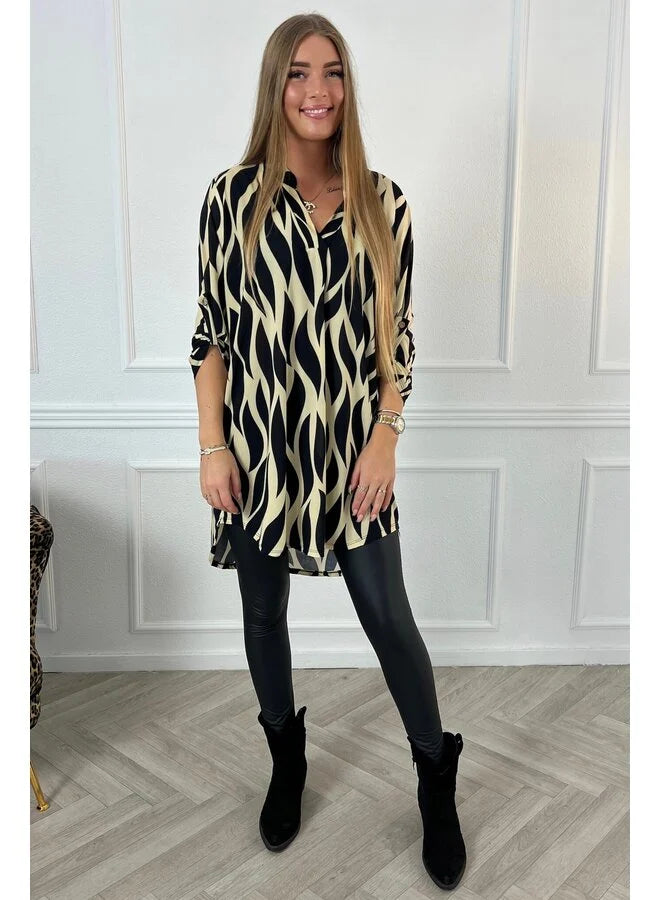 ISLA - ZEBRA PRINT BLOUSE